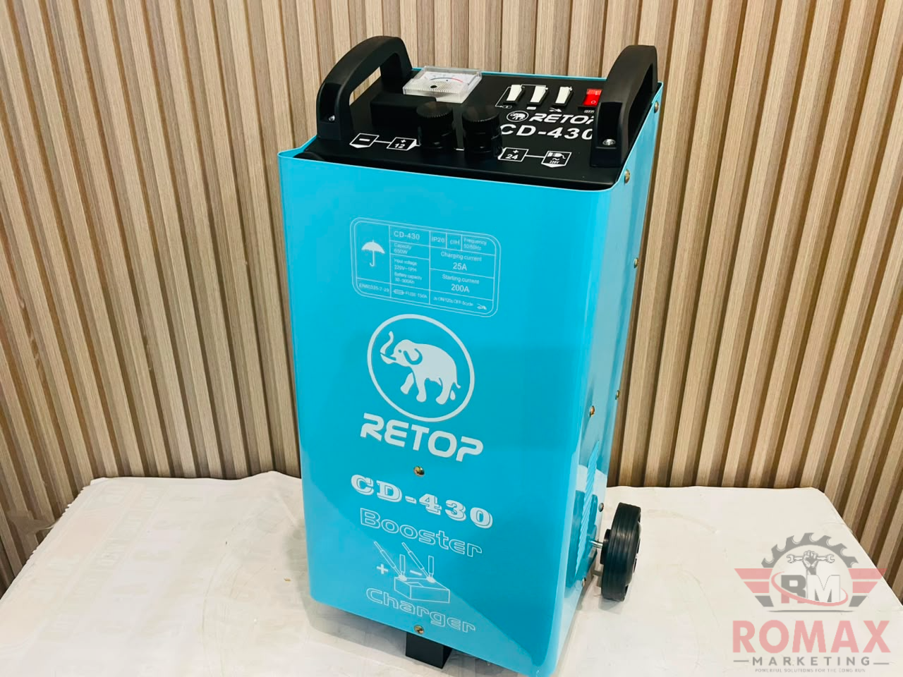 RETOP CD-430 Booster Battery Charger (25A / 200A Start)