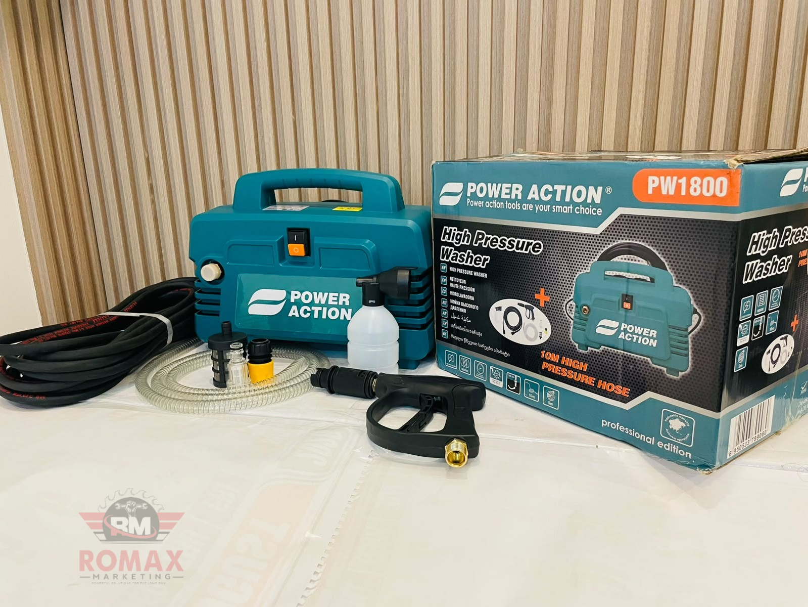 POWER ACTION PW1800 1800W High Pressure Washer